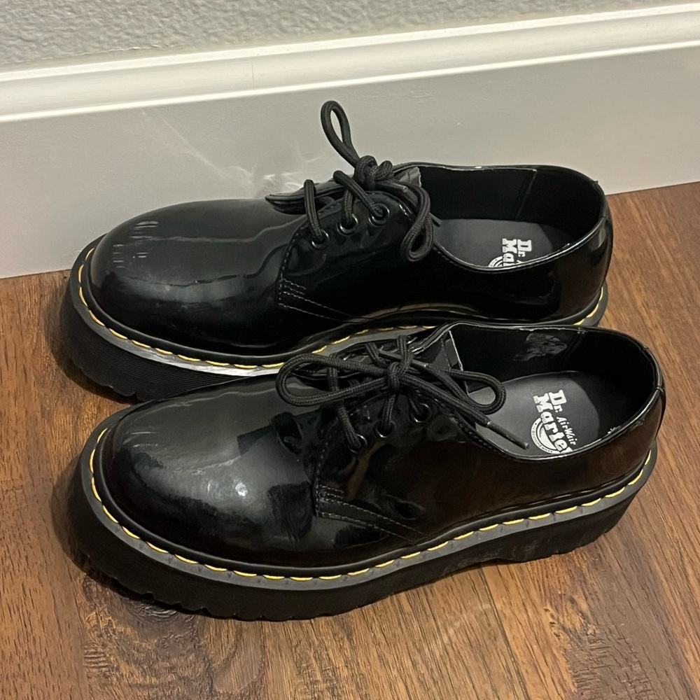 Dr. Martens Black Platform Shoes